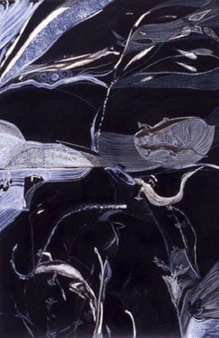 Life Cycle of a Newt
Charcoal, acrylic & ink on paper, 112 x 76cm Life Cycle of a Newt
Charcoal, acrylic & ink on paper, 112 x 76cm